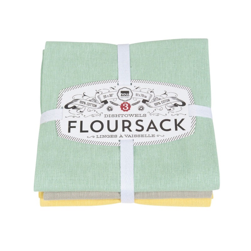 Flour Sack Towels - Jade/Moonstruck/Zest