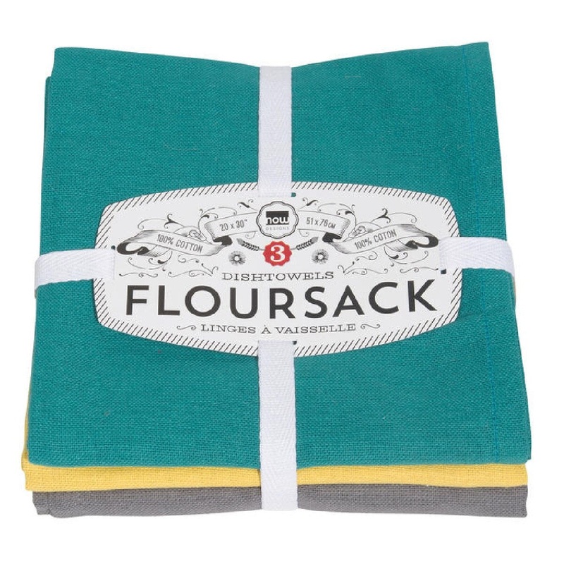 Flour Sack Towels - Mallard/Curry/Eiffel