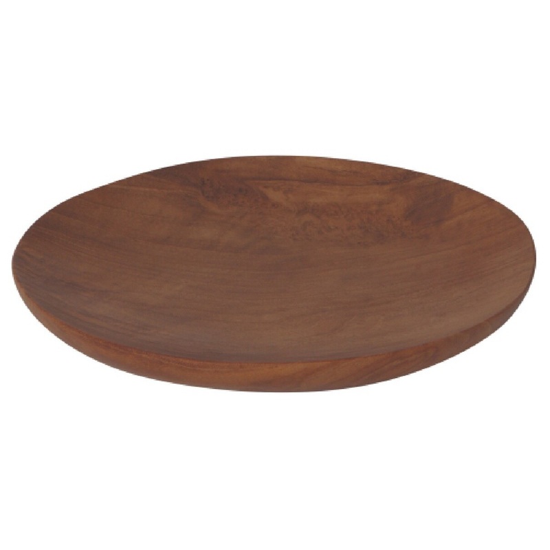 Teak Wood Round Plate - Large