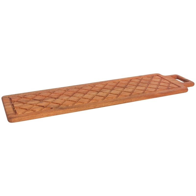 28" Acacia Etch Serving Board