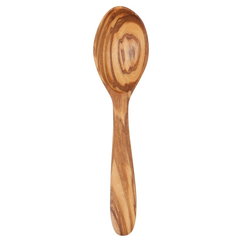4" Olive Wood Small Spoon