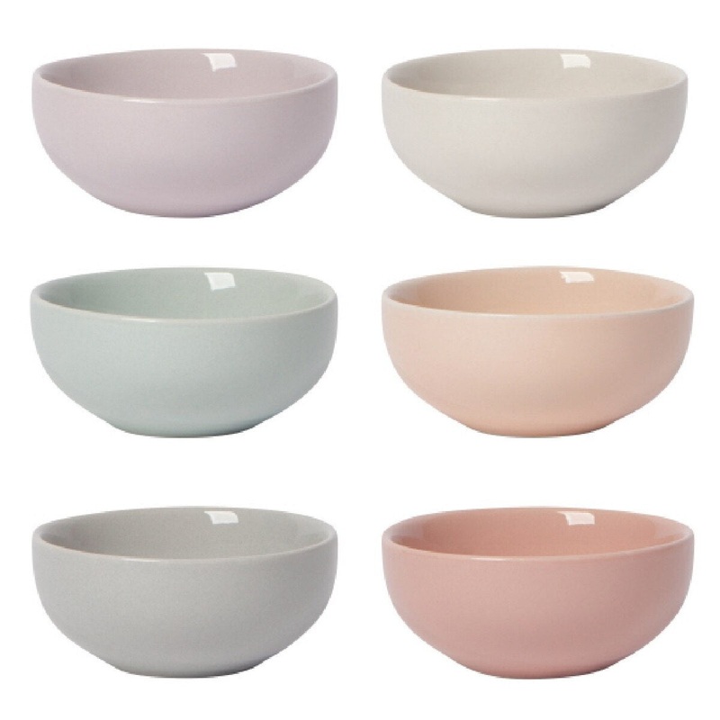 Cloud Ceramic Pinch Bowls - Set of 6