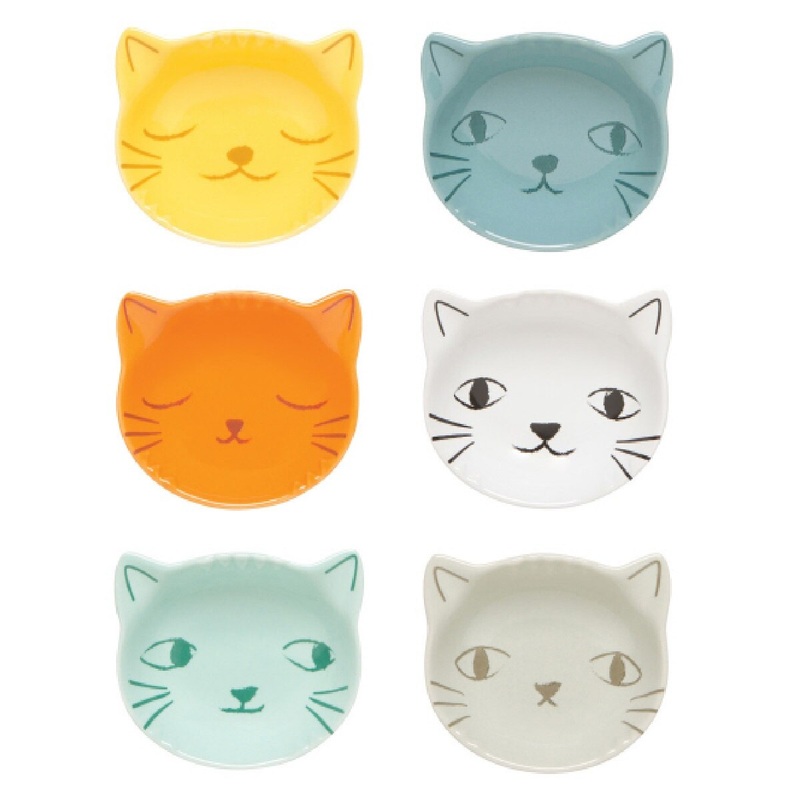 Purrfect Pinch Bowl - Set of 6