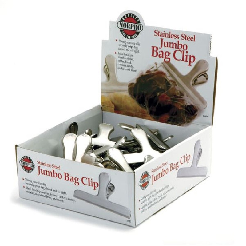 NorPro Stainless Steel Jumbo 4.5" Bag Clip