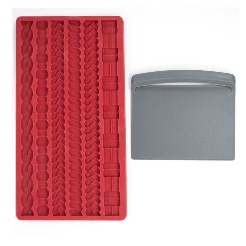 Silicone Pie Edge Mold w/Scraper