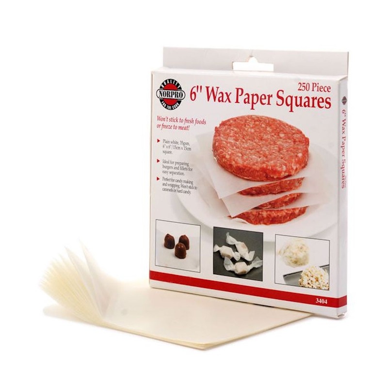 Wax Paper 6" Squares - 250 Pack