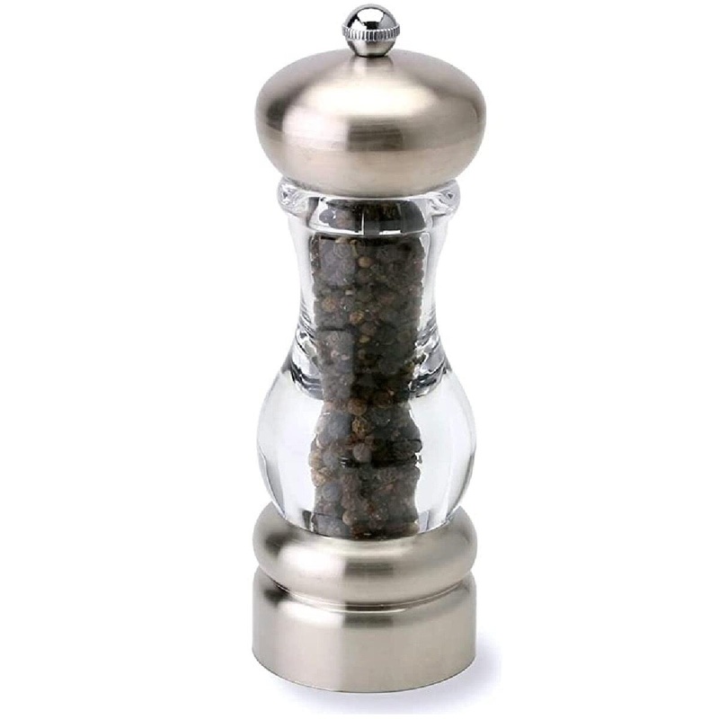 7" Clear Mercury Salt/Pepper Mills