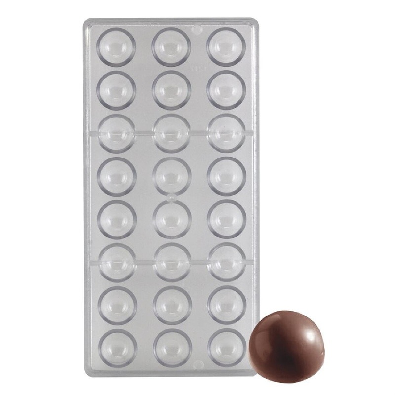 Hemisphere 1" Polycarbonate Chocolate Mold