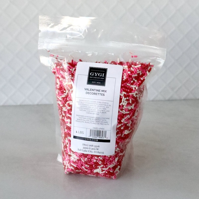 Valentine's Decorettes Sprinkle Mix - 1 Lb