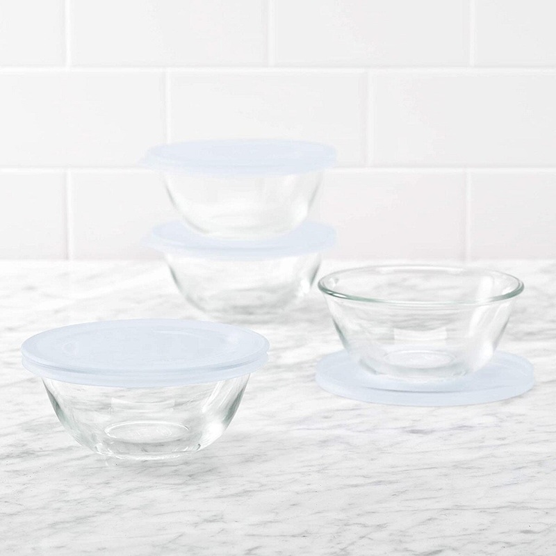 8-Pc Glass prep Bowl Set