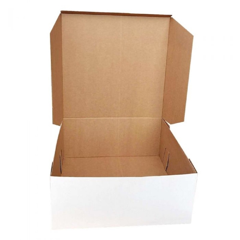 14 X 14 X 6 White Cake Box