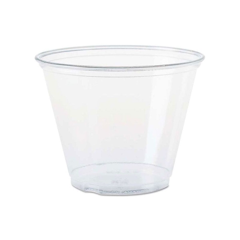 Clear 9 oz. Plastic Squat Cup - 50 Count