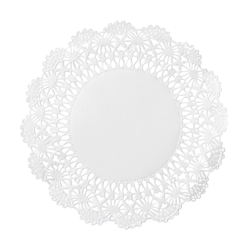 White Lace Doilie 6" 100-pkg