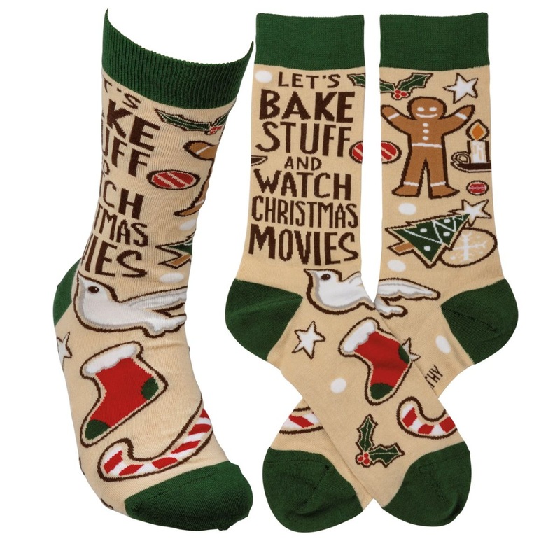Let's Bake Stuff And Watch Movies Socks