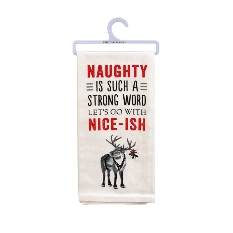 Naughty Let's Go Kitchen Towel