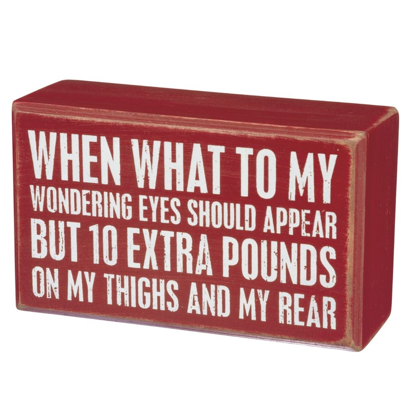 10 Extra Pounds Box Sign