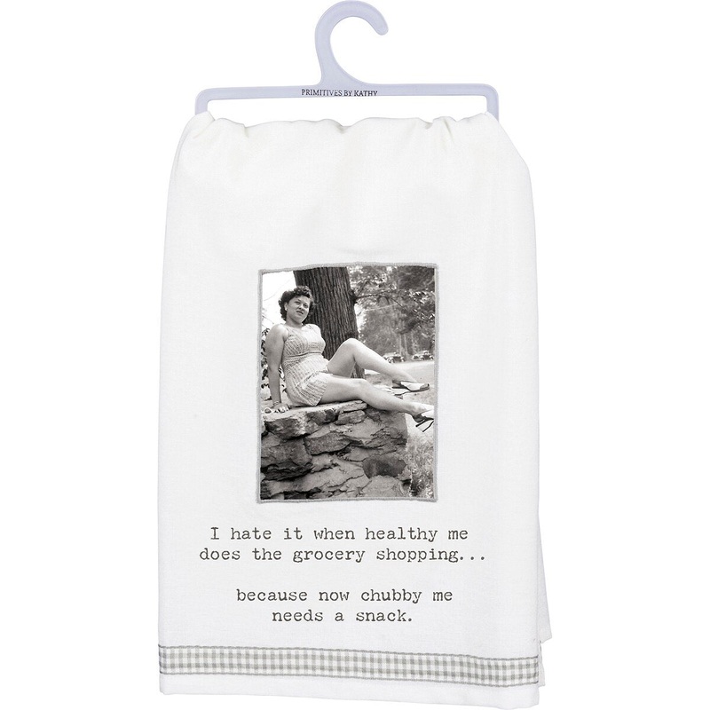 Kitchen Towel - Now Chubby Me Needs A Snack