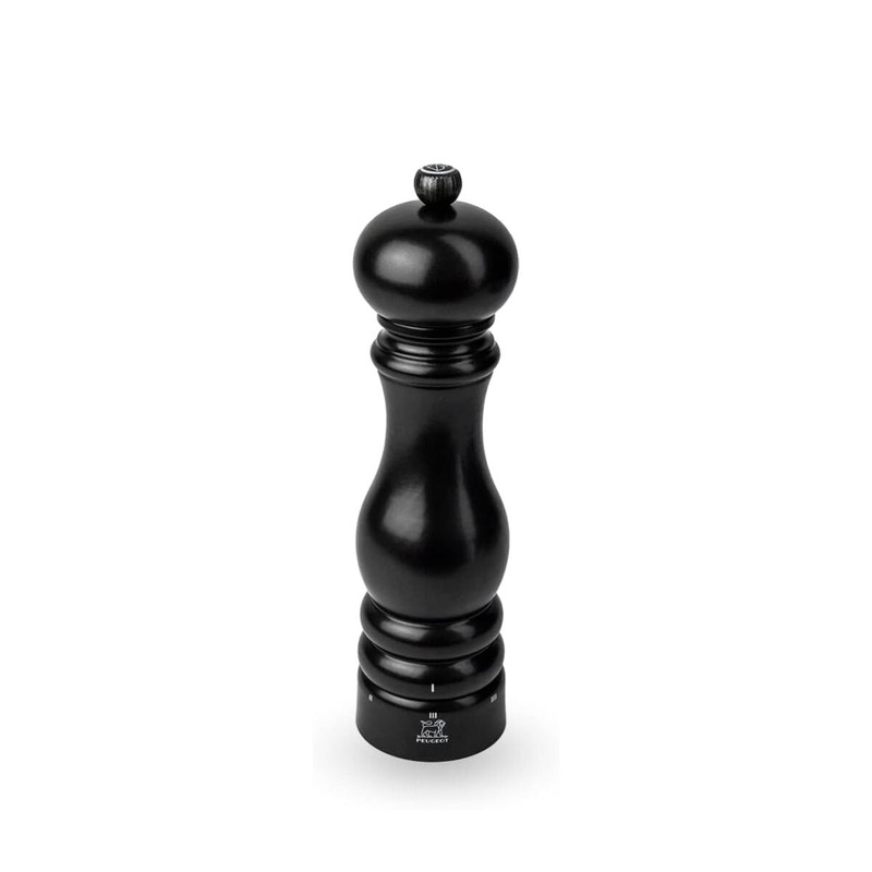 9" Satin Black Paris Select Salt Mill