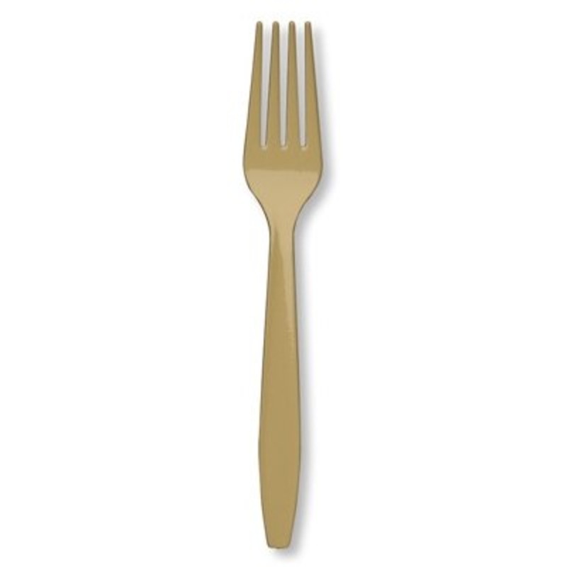 Solid Color Plastic Forks