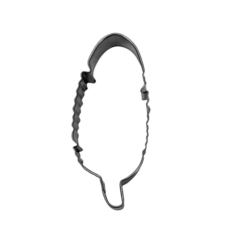 Tinplated Feather Cookie Cutter 4"