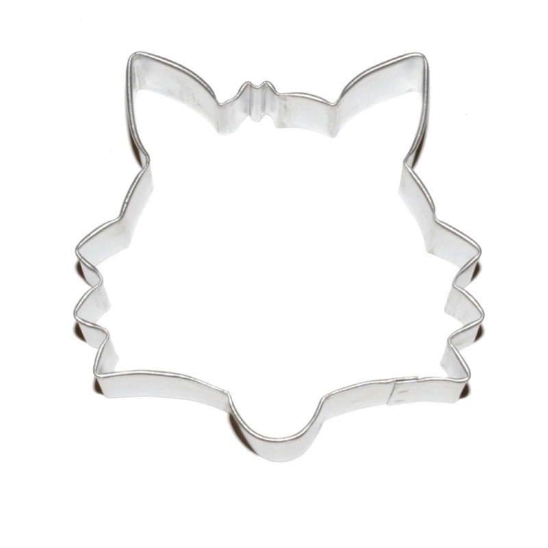 Tinplated Fox Cookie Cutter 3.5"