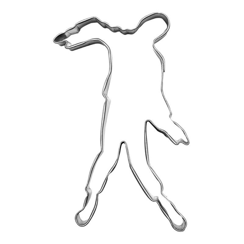 Tinplated Zombie Cookie Cutter 4.5"