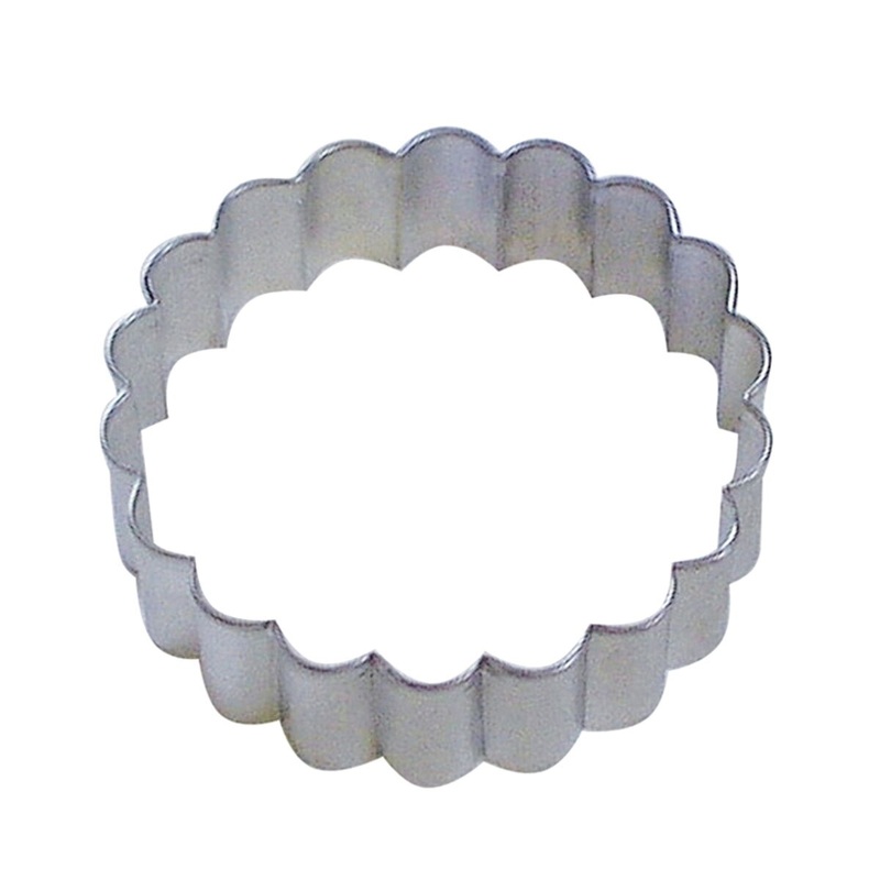 3.5" Round Fluted Cookie Cutter