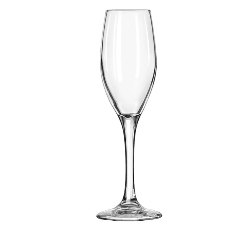Libbey 3096 5 3/4 oz Perception OnePiece Flute Glass - Safedge Rim & Foot