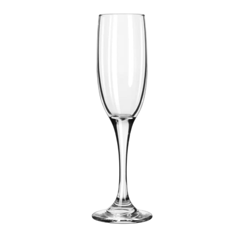Libbey 3796 6 oz Embassy Royalle Tall Flute Glass - Safedge Rim & Foot