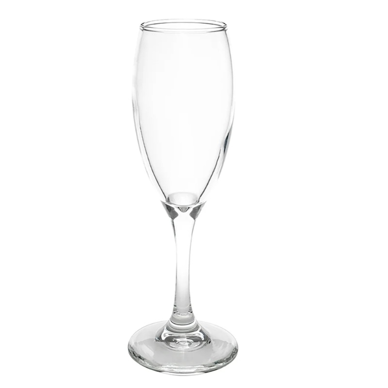 Libbey 3996 5 3/4 oz Teardrop Flute Glass - Safedge Rim & Foot Guarantee