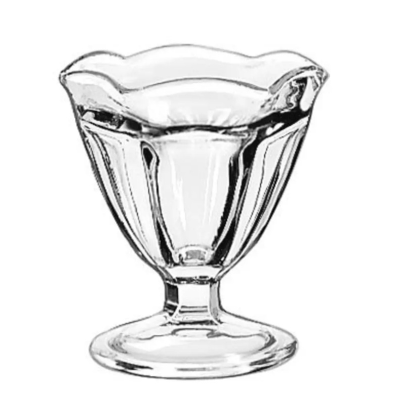 Libbey 5101 4 1/2 oz Footed Tulip Sundae Dish - Glass, Clear