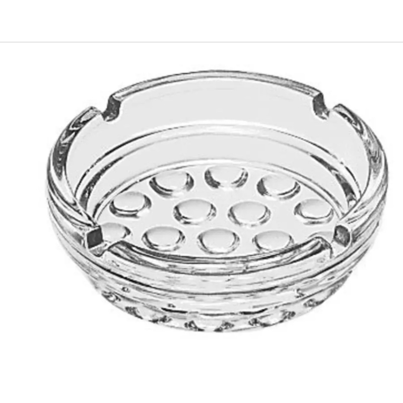 Libbey 5154 4" Round Nob Hill Clear Glass Ashtray
