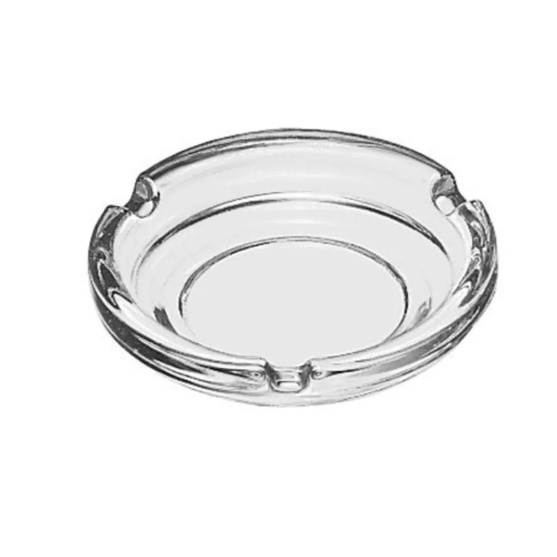 Libbey 5156 4 1/4" Round Clear Glass Ashtray