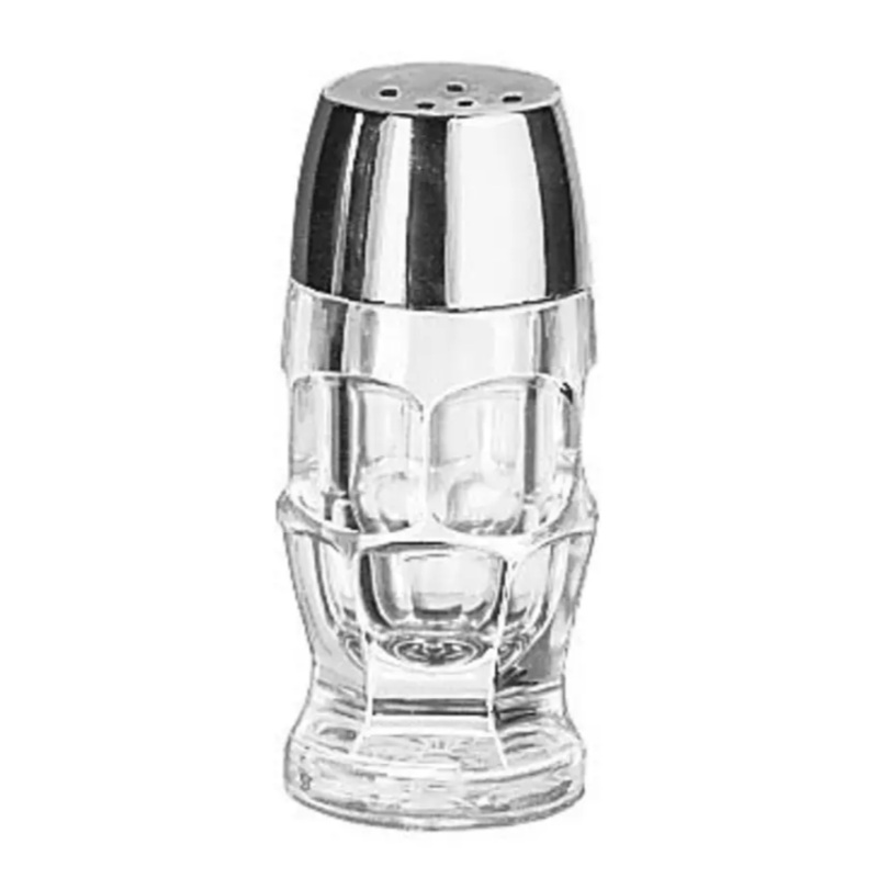 Libbey 5221 1 1/4 oz Salt/Pepper Shaker - Glass, 3 7/8"H