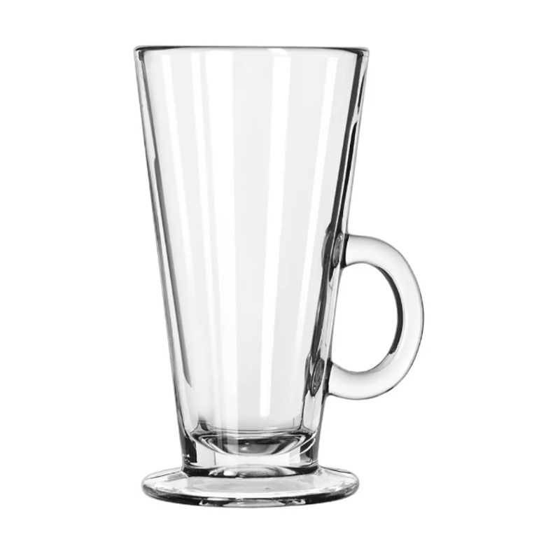 Libbey 5293 8 1/2 oz Catalina Footed Dessert/Irish Coffee Mug - Glass, Clear