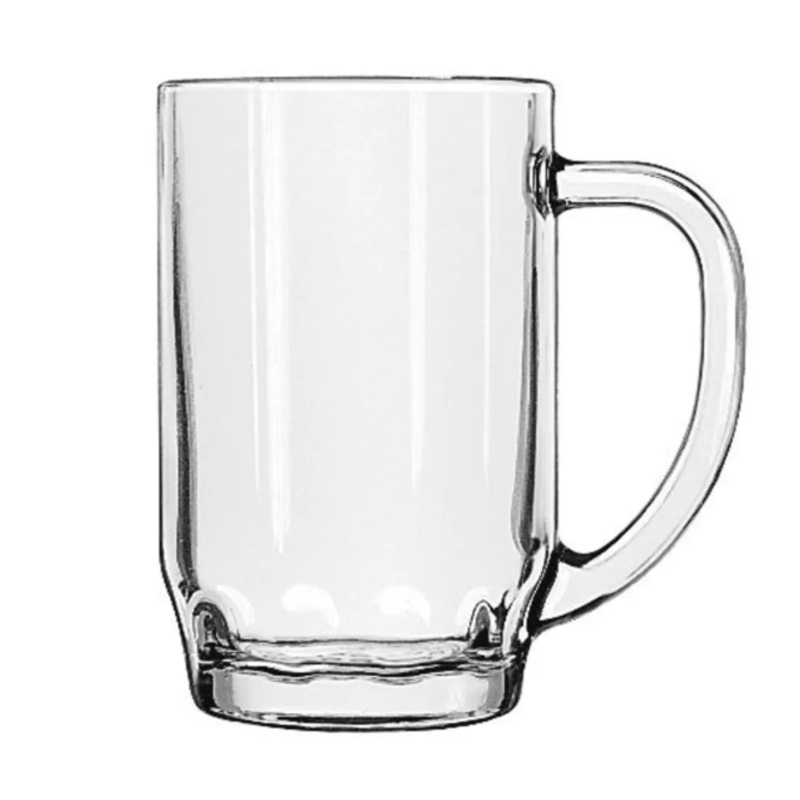 Libbey 5303 19 1/2 oz Glass Thumbprint Stein