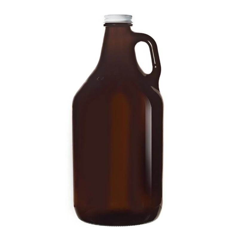 Libbey 70217 64 oz Amber Growler w/ Lid