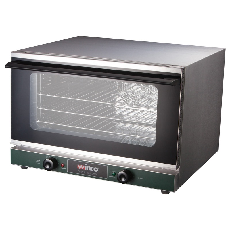Winco ECO-500 Countertop Half Size Electric Convection Oven 1.5 cu. ft. - 120v, 1600W