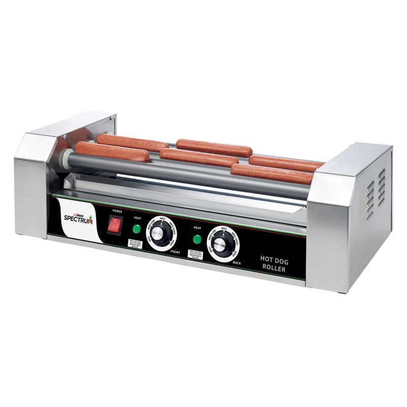Winco EHDG-5R Spectrum RollsRight Countertop 12-Dog Hot Dog Roller Grill - 110v