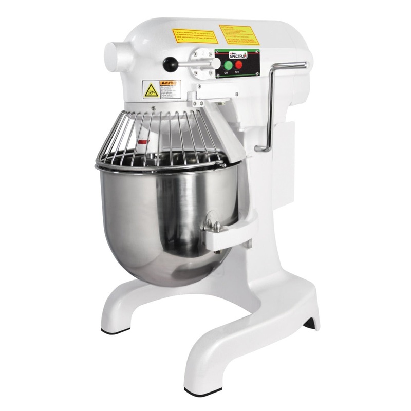 Winco EMP-10 Spectrum Planetary Bench Mixer with Accessories 10.5 Quart - 3 Fixed Speeds - 110v