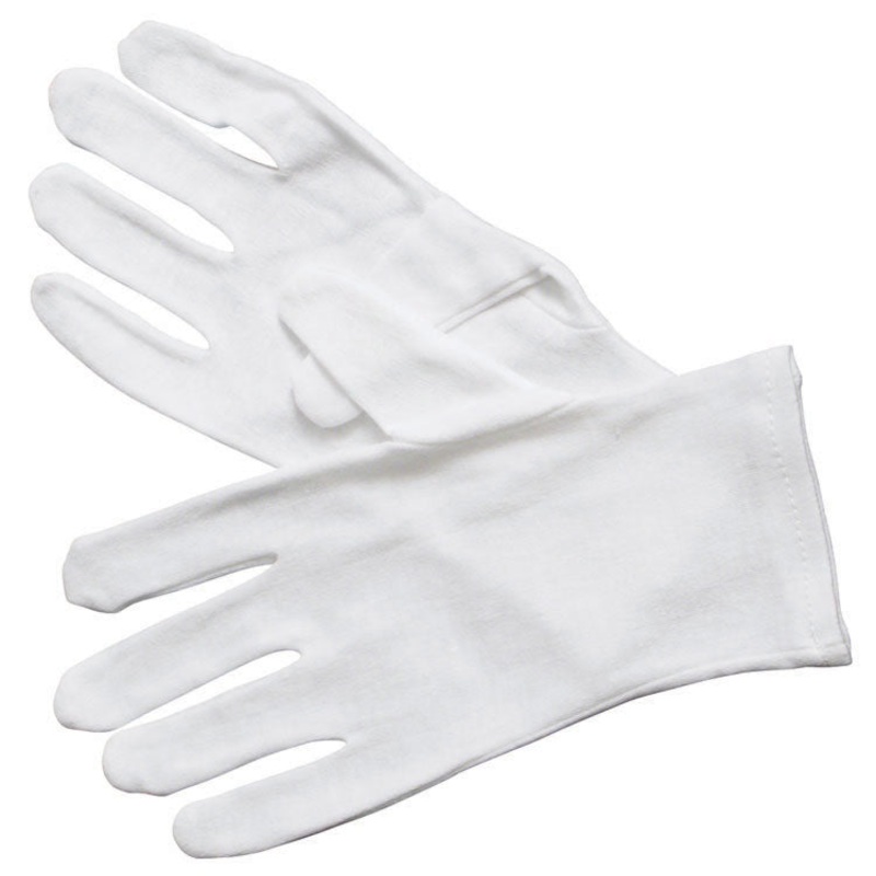 Winco GLC-L Multi-Purpose Cotton Service Gloves - White - Large - 600 Pairs/Case