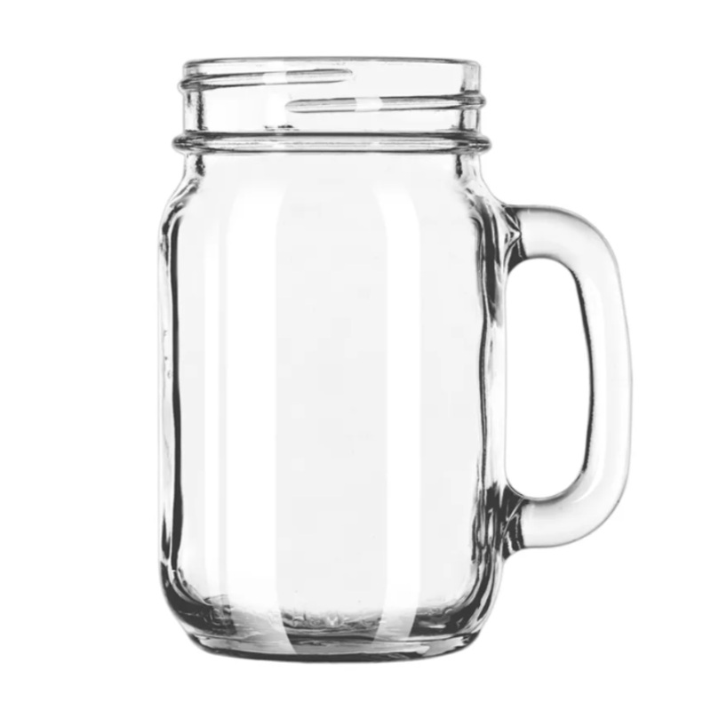Libbey 97084 16 1/2 oz County Fair Plain Panel Drinking Jar