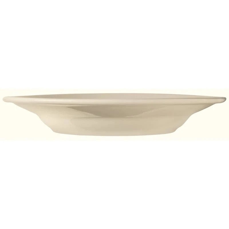 Libbey PWC-39 Kingsmen White Rolled Edge Round Stoneware China Pasta Bowl 12" - Cream White - 12/Case