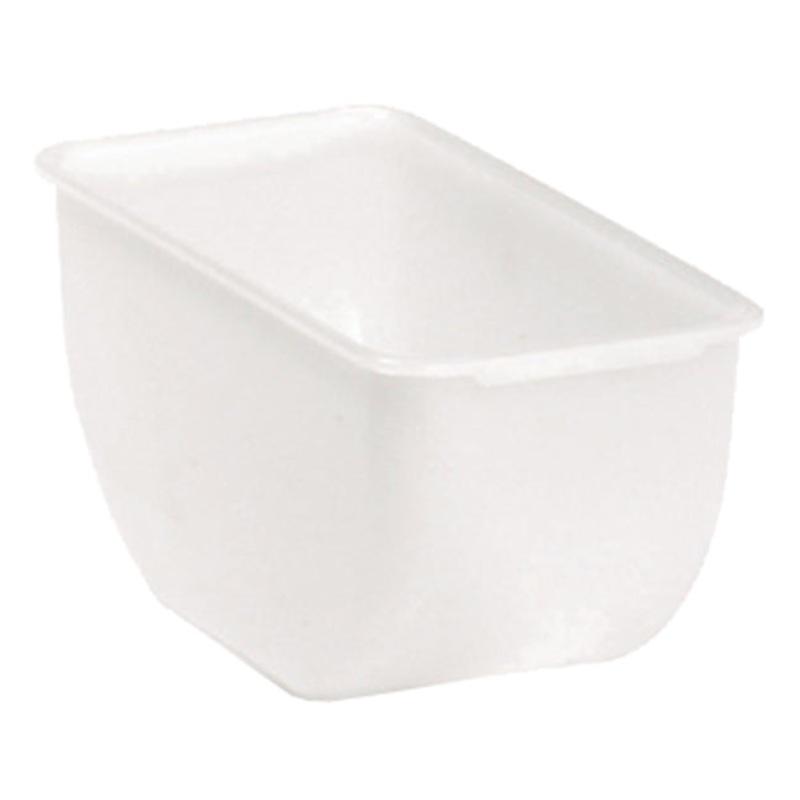 TableCraft 107 Condiment/Garnish Holder Insert 1 qt. - White - fits Models 104 & BCD1400 - 12/Case