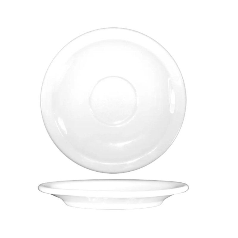 International Tableware DO-36 4 3/4" Dover A.D. Saucer - Porcelain, European White