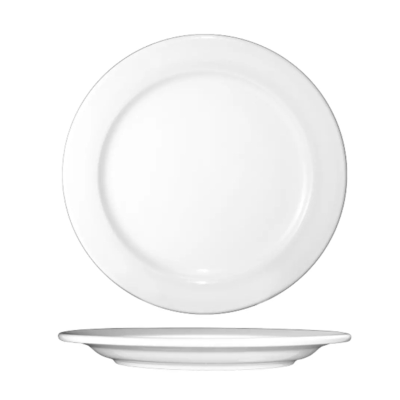 International Tableware DO-9 9 3/4" Round Dover Plate - Porcelain, European White
