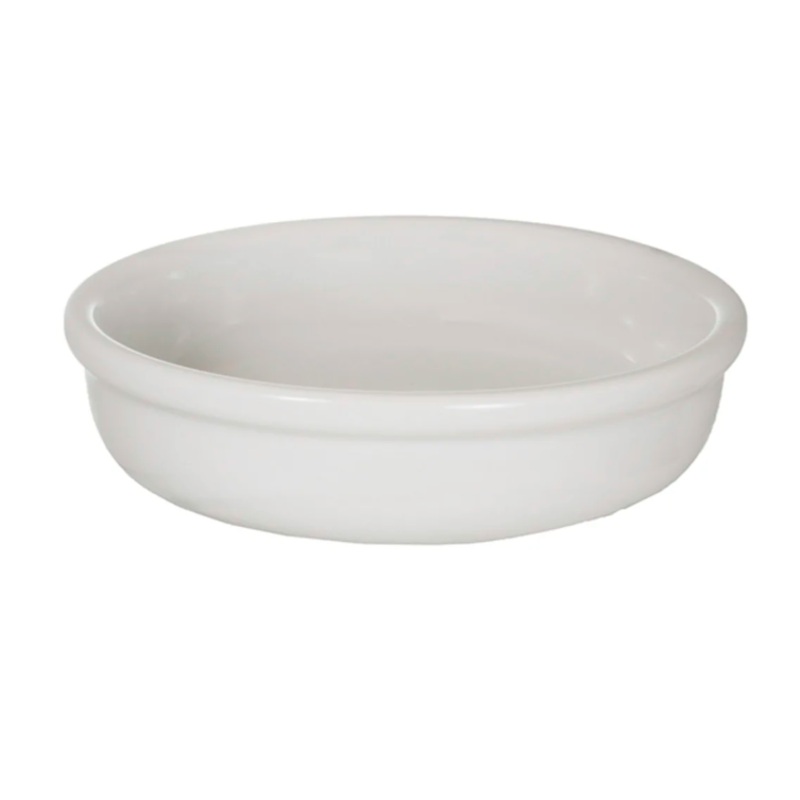 International Tableware OB-55-EW 8 oz Round Creme Brulee - Ceramic, European White
