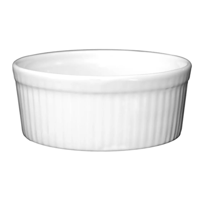 International Tableware RAMF-8-EW 6 oz Ramekin - Porcelain, European White