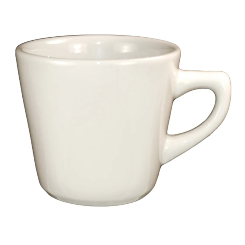 International Tableware RO-1 7 oz Roma Cup - Ceramic, American White