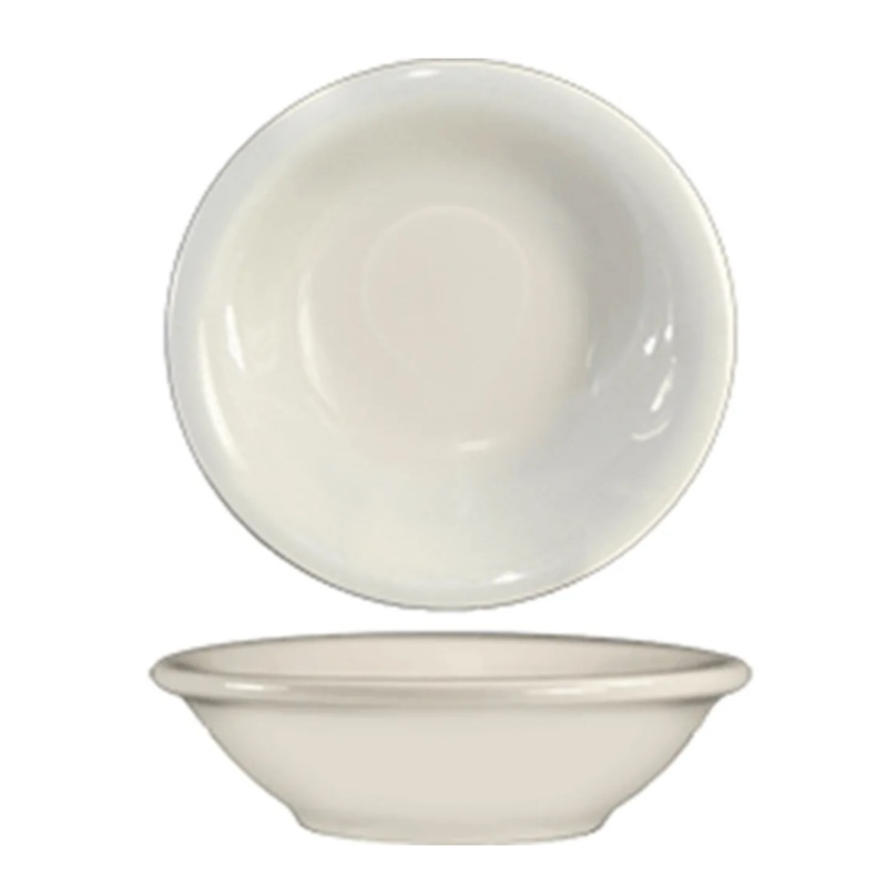 International Tableware RO-32 4 oz Roma Fruit Bowl - Ceramic, American White